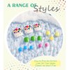 Aegenacess 28pcs Toenail Press on Summer Fake Toe Nails Press ons False Nail Tips Beach Short Pedicure Kit for Women (Multicoloured Dots)