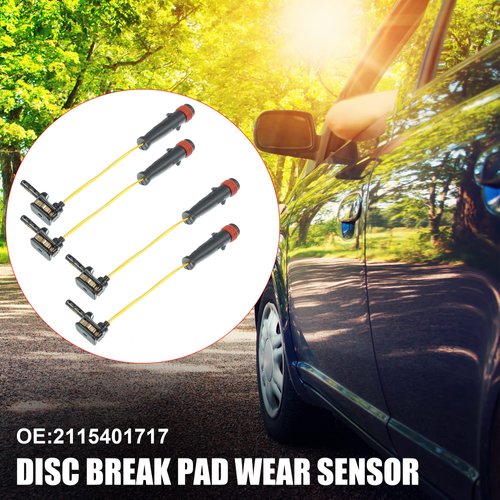 X AUTOHAUX 4pcs 2115401717 Front Rear Disc Break Pad Wear Sensor for Mercedes-Benz CL500 2000-2006 for Mercedes-Benz S430 2000-2006