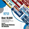 Bleu Reign Personalized License Plate 2016 Alaska Car Vehicle, Add Custom Name (6x12in)