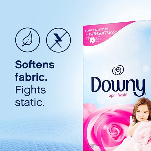 Downy April Fresh Fabric Softener Dryer Sheets, 120 Count