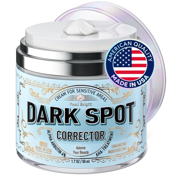 Dark Spot Remover for Face, Dark Spot Corrector, Age Spot Remover for Body & Hands, Sun Spot Remover, Freckle Remover, Face Cream for Dark Spots, Dark Spot Remover for Body, Made in USA, 1.7 OZ