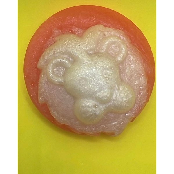 Leo Soap, Crystal Inside Soap, Gemstone Soap, Coconut Lime Scent, Zodiac Soap, Horoscope Gift, Vegan Bar Soap, Astrology