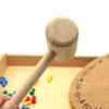 DANNI Montessori Practical Life Material Hammer and Nails Set with Wooden Tray Montessori Educational Wooden Toys for Children (2)