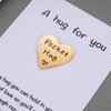 MIXJOY Cute Little Heart Pocket Hug Token & Gift Card - Isolation NHS Social Distancing Thinking of You Love Gift For Family and Friends