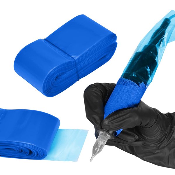 Tattoo Clip Cord Covers Sleeves, ATOMUS Disposable Cartridge Tattoo Machine Cover Bags for Tattoo Machine Parts Supply Accessories (#01)