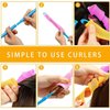 48PCS Hair Curlers Heatless Spiral and Wave Two Styles Formers(12inch) No Heat Curlers with 4PCS DIY Styling Hooks for Women and Girls’Short or Medium Hair (12 inch)