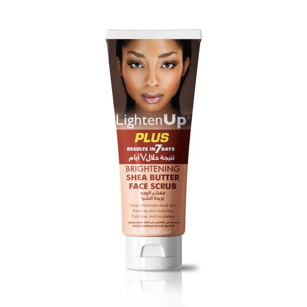 LightenUp Brightening Face Wash - 4 fl oz / 118 ml - Face Scrub Exfoliator, Natural Shower Gel, with Coconut Oil, Papaya, Shea Butter for All Skin Types