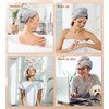 POPCHOSE Microfiber Hair Towel Wrap, Fast Drying Hair Turban, Soft Ultra Absorbent, No Frizz Hair Wrap Towels for Women Wet Hair, Curly, Longer, Thicker Hair