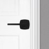 Kwikset Tripoli Lever Dummy Door Handle, Single Sided Lever for Closets, French Double Doors, and Pantry, Matte Black Non-Turning Reversible Interior Push/Pull Lever, with Microban Protection