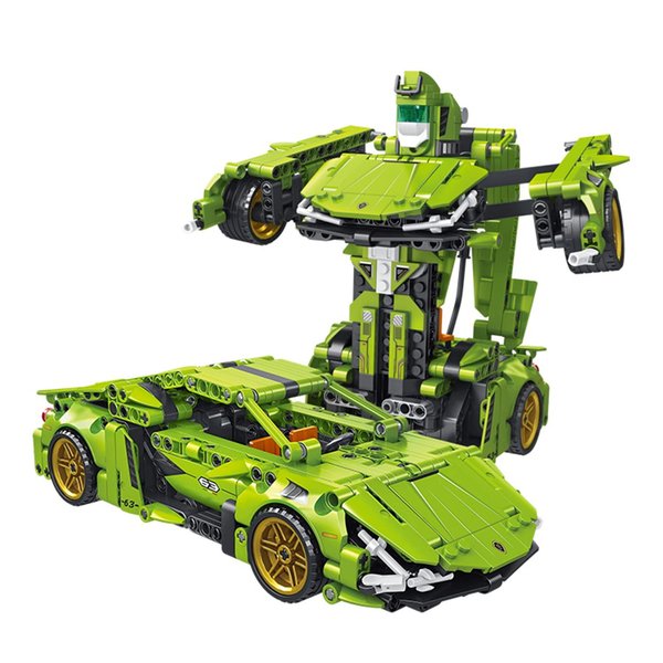 ODIPON Car Building Blocks Toys for Kids Adult 2 in 1 Transform into Robot Building Kit Pull Back Sports Race Cool Car Technical Model Set for Boys Girls Age 6+ (721 Pieces