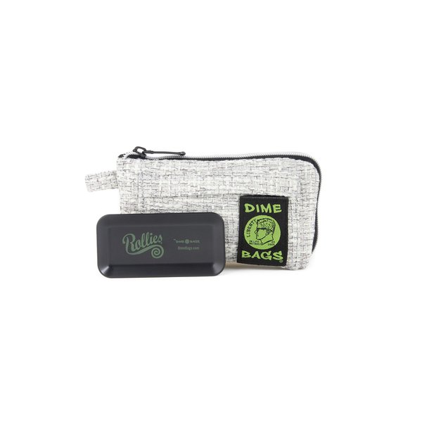 Dime Bags All-in-One Padded Pouch with Accessory Tray and Carbon Filter Pocket (7 Inch, Gray)