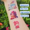 Ice Cream Temporary Tattoos - Ice Cream Birthday Decorations Party Favor Supplies Boy Girl Teen Gift Idea Summer Holiday Festival Outdoor Activity