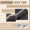 YoungSee Itip Human Hair Extensions Black I Tip Hair Extensions for Black Women I-Tip Hair Extensions Human Hair Itips Extensions Real Human Hair Black 18Inch 60 Strands 50g Pre Bonded Hair Extensions