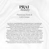 PRAI Beauty Platinum Firm and Lift Creme, Firming and Hydrating Face Moisturizer for Dry Skin and All Skin Types, Face Moisturizer for Skin Firming and Lifting, 1.7 Oz