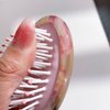 Cellulose Acetate Handle Hair Brush, SINIDE Mini Cushion Massage Hair Comb for Women Men and Kids, Travel Size Hairbrush Accessories for Straight Long Short Hair