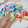 Goodangie00 30 Packs Rainbow Bulk Mermaid Mini Pop Fidget Backpack Keychain Toy for Kids Girls Birthday Party Favors Gift and Classroom Student Prizes
