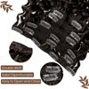 Hetto Curly Hair Extensions Clip in Human Hair #2 Darkest Brown Curly Clip in Extensions Human Hair Water Wavy Clip in Hair Extensions Human Hair 18 Inch 7Pcs 105g