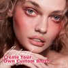 Kyannkara Liquid Blush Makeup Cream Blush For Cheeks Natural Glossy Blush Makeup Velvet Texture(01#)