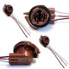 iJDMTOY 3156 3157 Pre-Wired Harness Sockets As Repair, Replacement, Install LED Bulbs Compatible with Turn Signal Lights, DRL Lamps or Brake/Tail Lights