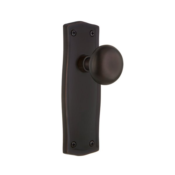 Nostalgic Warehouse Prairie Plate with New York Knob, Single Dummy, Timeless Bronze