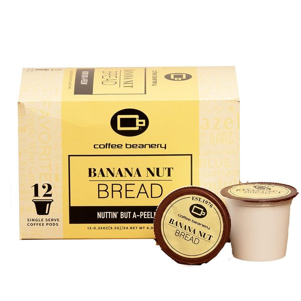 Banana Nut Bread Coffee Pods by Coffee Beanery | 12ct Flavored Coffee Pods Medium Roast Coffee Pods| 100% Specialty Arabica Coffee| Gourmet Coffee Pods