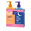 Clean & Clear 2-Pack of Day & Night Face Wash with Citrus Morning Burst Facial Cleanser with vitamin C + cucumber and Night Relaxing Face Wash, Oil-Free facial cleanser, hypoallergenic face wash