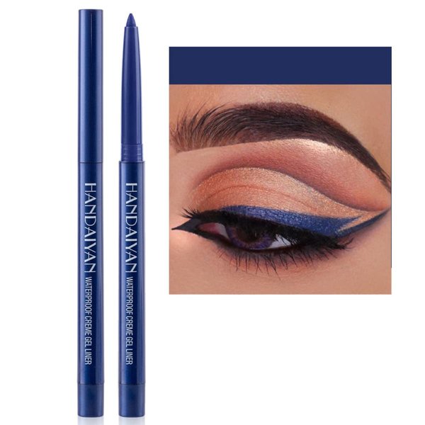 ONarisae eyeliner pencil waterproof retractable eyeliner creamy pigmented smudge proof eye liner pen shimmer Dark Blue