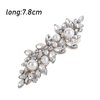 2PCS Rhinestone Hair Clips Crystal French Barrette Silver Hair Clips Vintage Bridal Wedding Pearl French Hair Pins Hair Accessories for Women Girls Bride Bridesmaid