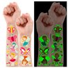 Partywind 150 Styles (14 Sheets) Butterfly Temporary Tattoos for Kids, Glows Butterfly Party Supplies Favors, Luminous Butterfly Fairy Decorations for Girls Birthday Party