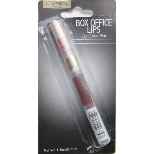 Loreal Box Office Lips, Lip Gloss Pen, 239 Film Noir Rogue, 0.05 Fl Oz