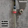 Velocity Concrete Screw Kit with RedSeal Moisture Barrier – Includes 12 High-Performance Concrete Screws, 1 Drill Bit, and 1 Driver Bit (Hex Head, Size 1/4” x 2-1/4")