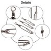 JSHANMEI Long line Snap Clips Stainless Steel Longline Branch Hanger Snap Swivels Float Line Tuna Clip Fishing Accessories (4inch-3pcs)