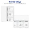 Avery 12 Tab Dividers for 3 Ring Binders, Customizable Table of Contents, Classic White Tabs, 3 Sets (11078)