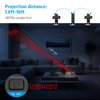 AMIR Projection Alarm Clock for Bedrooms - Digital Clock with 180 Rotatable Projector, 7.9 in Display, 4-Level Brightness, Large Screen, Alarm Clock for Heavy Sleepers, Snooze, 12/24H