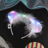 GORTIN Light up Pride Headband Feather Led Rainbow Gay Pride Day Hair Band Glowing LGBTQ Costume Headwear Hair Accessories for Women