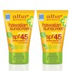 Alba Botanica Green Tea Hawaiian SPF 45 Sunscreen, 4 oz. (Pack of 2)