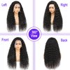 ONECHULY Water Wave Lace Front Wigs 180% Density Pre Plucked with Baby Hair 13x4 Hd Transparent Water Wave Lace Front Wig 10A Unprocessed Virgin Human Hair 18Inch Glueless Water Curly Wave Lace Wigs
