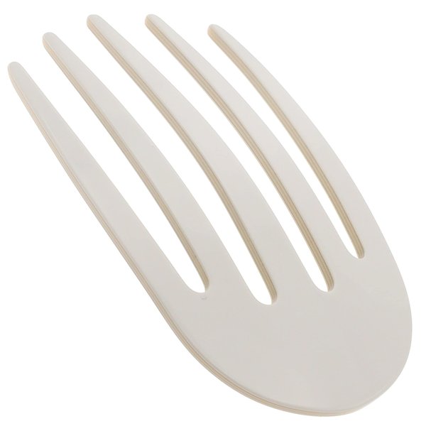 Camila Paris CP3405 French Hair Side Comb Rounded, White Pearl, Handmade French Twist Hair Combs, Strong Hold Hair Clips for Women Bun Chignon, No Slip Styling Girls Hair Accessories Made in France
