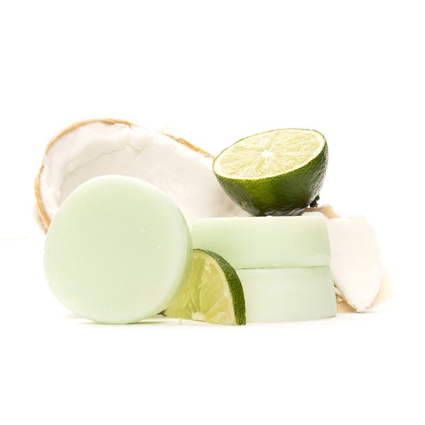 SWEET & SASSY 3 Conditioner Bars. Made in the USA. All Natural, Organic, SLS Free, Plastic Free, Safe for Color Treated Hair - Coconut Smiles.