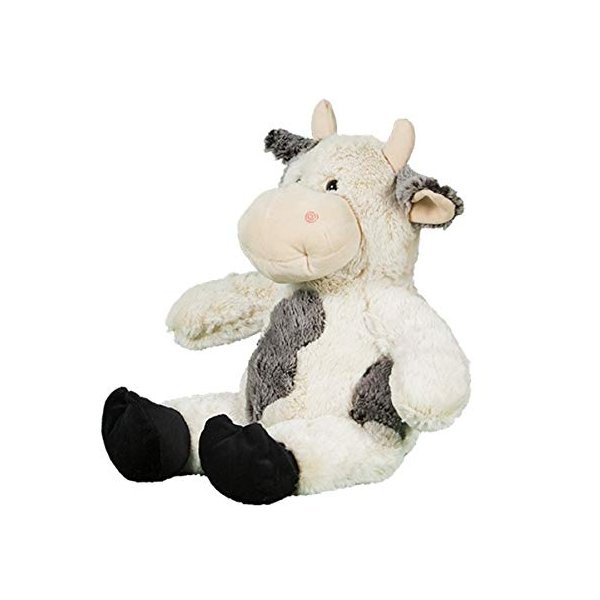 Teddy Mountain NY Fluffy Cow Heartbeat Recorder 16 sec. Recordable Voice Message (8")
