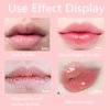 Hydrating Plumping Lip Gloss, Temperature Color Changing Long Lasting Moisturizing Lip Care Lip Oil Gloss, Transparent Nourishing Lip Plumper Oil for Women and Girls (3PCS)