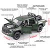 OANMYJJO Toy Trucks for Boys 1/24 Tundra Diecast Metal Model Toy Pickup Truck Pull Back Car Model with Light and Sound Toy Trucks for Boys Age 4-7(Green)