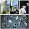 H&D Pack of 12 Clear Crystal Chandelier Lamp Lighting Drops Pendants Balls Prisms Hanging Glass Prisms Parts Suncatcher Home/House Decor