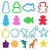 KIDDY DOUGH Tool Kit for Kids - Party Pack w/Animal Shapes - Includes 24 Colorful Cutters, Molds, & Accessories for Air Dry Clay & Dough