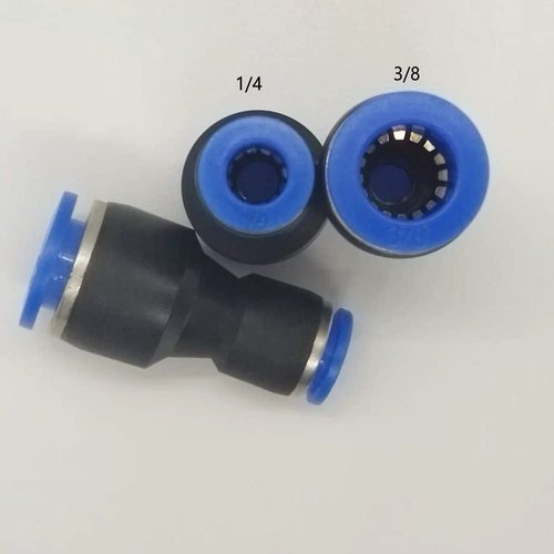 zjxed 1/4" OD x 3/8" OD Pneumatic quick Connector Push to Connect fittings Straight reducer Union/Coupler (Pack of 10)