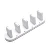 Rolabling 3pcs False Nail Art Tips Practice Display Stand Tool with 10 pcs False Nail Tips for Gel Nail Polish DIY Nail Training Tools (White)
