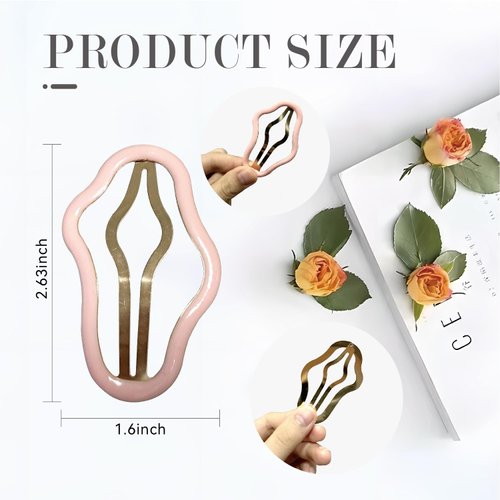 5PCS Hair Clips, Women's Non-Slip Hair Clips, Cloud Shaped Hollow Hair Clips+Multicolor