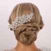 Rumtock Vintage Big Rhinestones Silver Hair Comb for Women Girls Wedding Bridal Hair Piece Porm Hair Jewelry