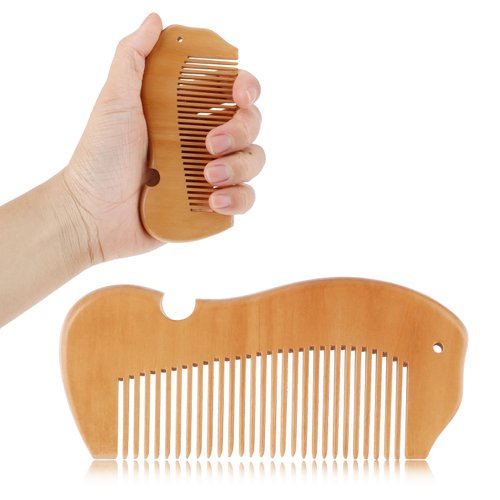 Nogeqi Birthing Comb for Labor Pain, Fish Shape Birth Comb, Natural Wood Comb with Holes, Wooden Comb for Women, Birthing Comb Labor Gifts for Expectant Mothers