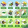 LEBOCADO Mini Building Block Sets Party Favors for Kids Ages 6+, 12 Pack Bug and Insect STEM Building Toys for Goodie Bags Classe Prizes Birthday Boys and Girls